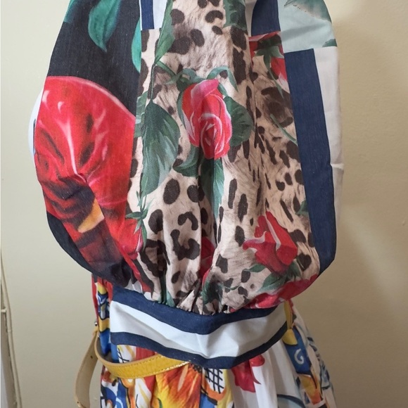 NWT Vibrant Floral Maxi Dress with Belt - Picture 13 of 15